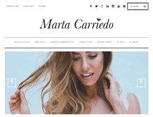 Tablet Screenshot of martacarriedo.com